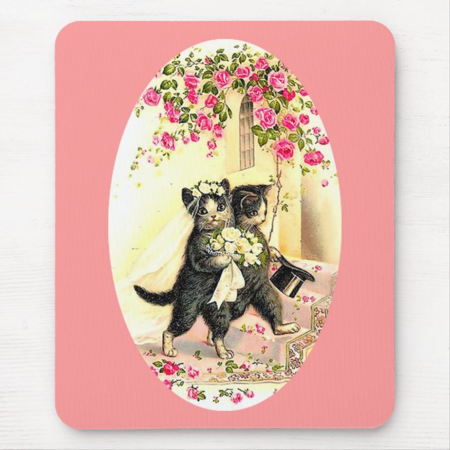 Katzenhochzeit Mousepad (Vorne)