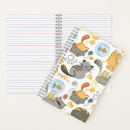 Katzenillustration Notizbuch