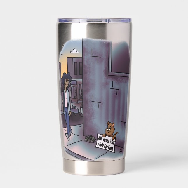 Katzeninsulated Tumbler Thermobecher (Vorderseite)