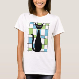 Katzenjacke aus dem Mittelalter mit blauen und grü T-Shirt