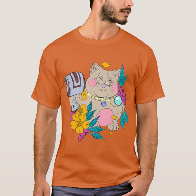 Katzenjägerkatze T-Shirt (Vorderseite)