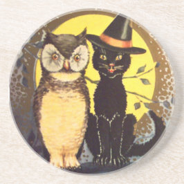 Katzenjammer Vintager Halloween-Untersetzer Getränkeuntersetzer
