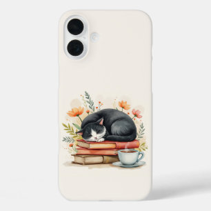 Katzenkaffee lesen iPhone 16 plus hülle