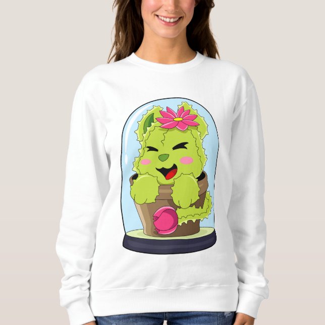 Katzenkaktus Sweatshirt (Vorderseite)