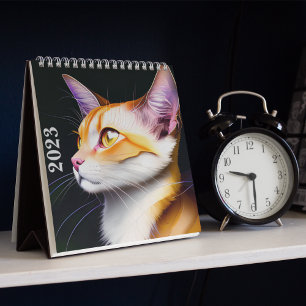 Katzenkalender 2023 - Kosmische Katzen Abstrakt Ar Kalender
