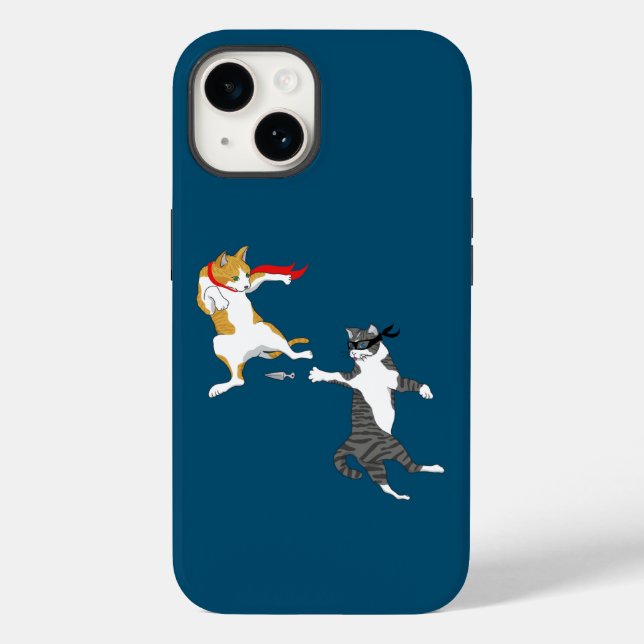 Katzenkampf Case-Mate iPhone 14 Hülle (Rückseite)