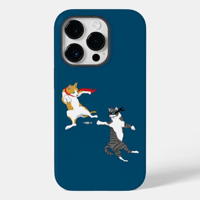 Katzenkampf Case-Mate iPhone 14 Pro Hülle (Rückseite)
