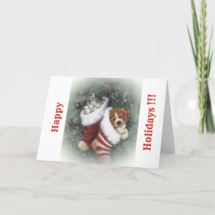 Katzenkarten Feiertagskarte