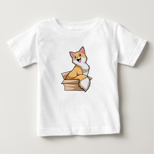 Katzenkasten Baby T-shirt (Vorderseite)