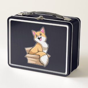 Katzenkasten Metall Brotdose