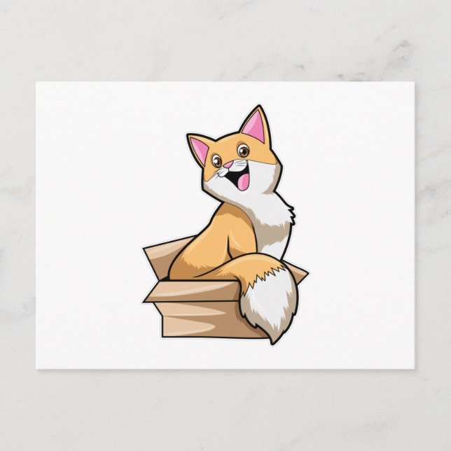 Katzenkasten Postkarte (Vorderseite)