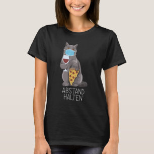 Katzenkätzchen behalten mit Mundschutz T-Shirt