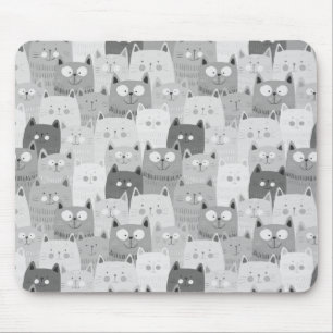 Katzenkätzchen je lustige Meme Witz Schriftart coo Mousepad