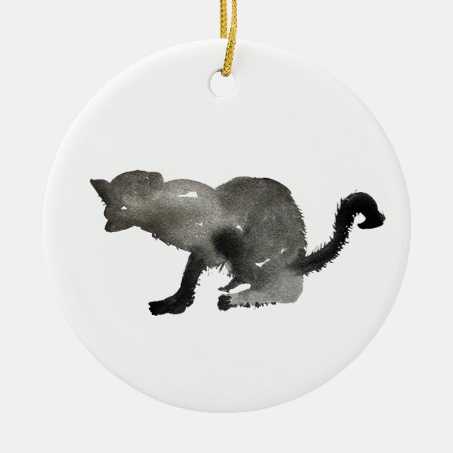 Katzenkätzchen Keramik Ornament (Vorne)