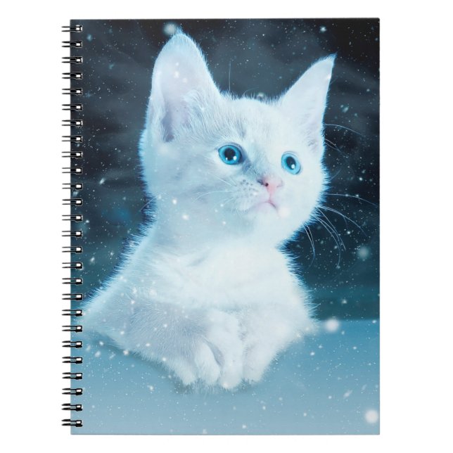 Katzenkätzchen Kunst Tierwelt Notizblock (Vorderseite)
