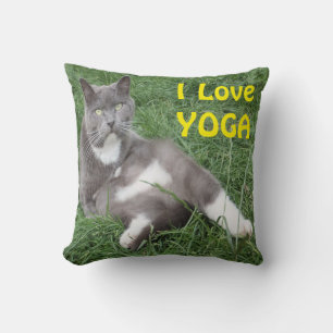 Katzenkatze I Liebe Yoga Kissen