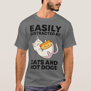 Katzenkatzkatzen und Hotdogs Kawaii Cat T-Shirt