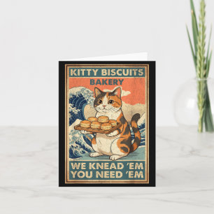 Katzenkekse Bäckerei große Welle Katze Knet Meme Karte