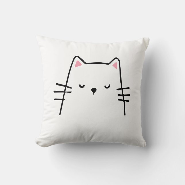 Katzenkissen aus süße Tier Liebe Kissen (Vorderseite)