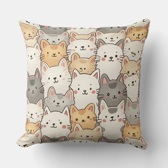 Katzenkissen Kissen Kissen (Vorderseite)