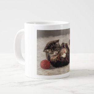 Katzenklatsche, eine Katze, die Galle aus dem Garn Jumbo-Tasse