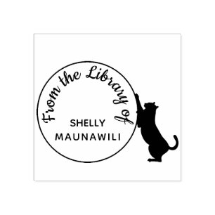 Katzenklatschen Buchzeichen aus der Namensbiblioth Gummistempel