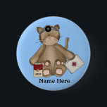 Katzenknopf Button<br><div class="desc">Entwurf von Cheryl Seslar unter www.digiwebstudio.com</div>
