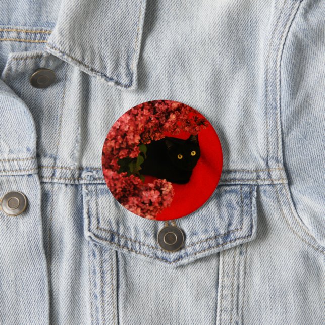 Katzenknopf Button (Beispiel)