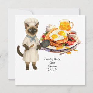 Katzenkoch-Kochparty für Katzenliebhaber Einladung