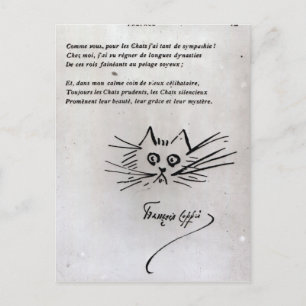 Katzenkopf Postkarte