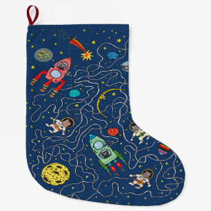 Katzenkosmos-Kosmonautenrakete Großer Weihnachtsstrumpf