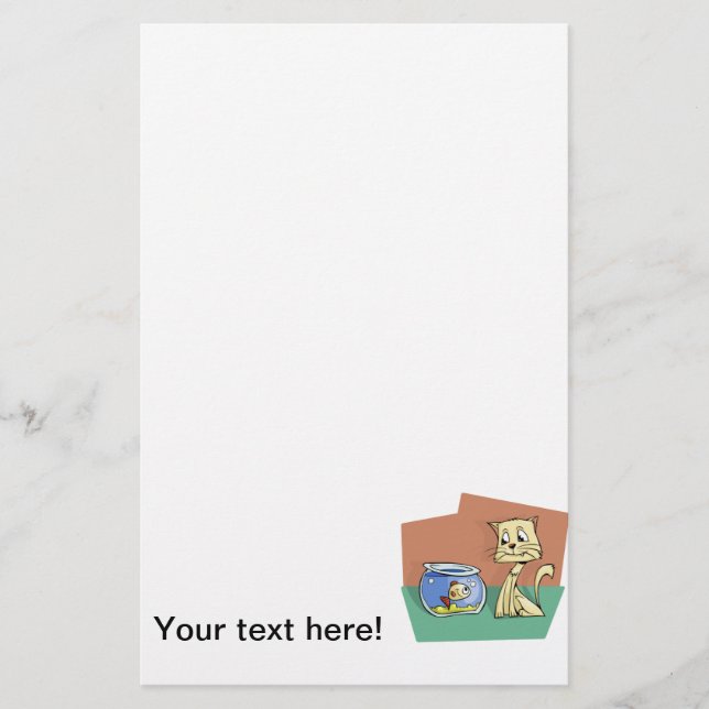 Katzenkratzer Briefpapier (Vorderseite)