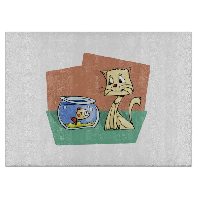 Katzenkratzer Schneidebrett (Vorderseite)