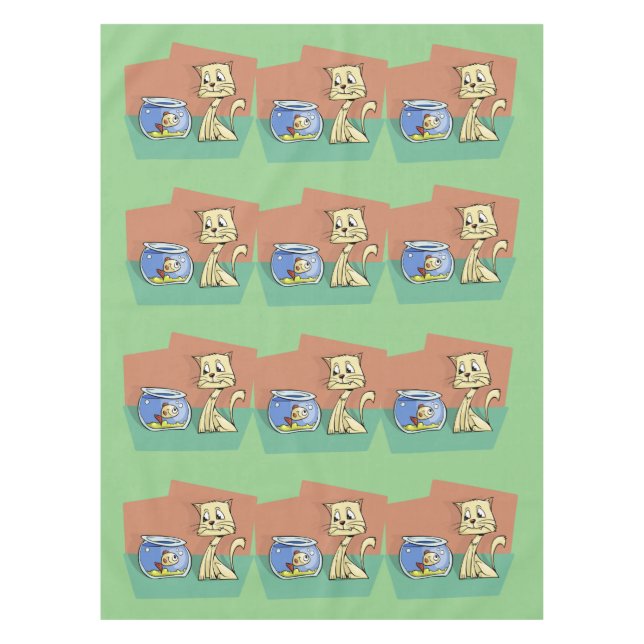 Katzenkratzer Tischdecke (Vorderseite)