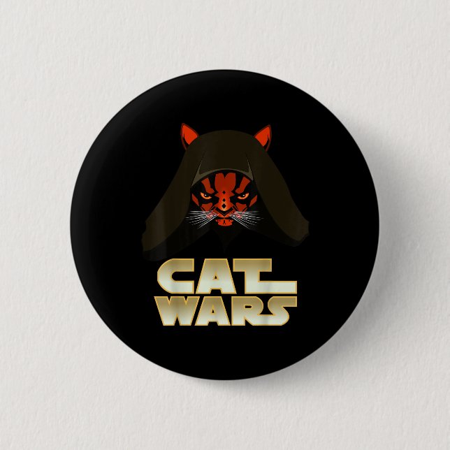 Katzenkriege - Funny Cat Button (Vorderseite)