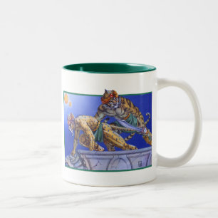 Katzenkrieger Zweifarbige Tasse