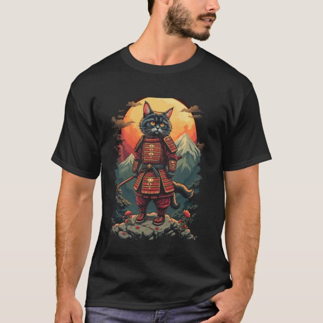 Katzenkriegerkunst T-Shirt (Vorderseite)