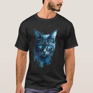 Katzenkunst, Nachtlandschaft T-Shirt