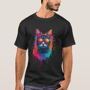 Katzenkunst, Sonnenbrille T-Shirt