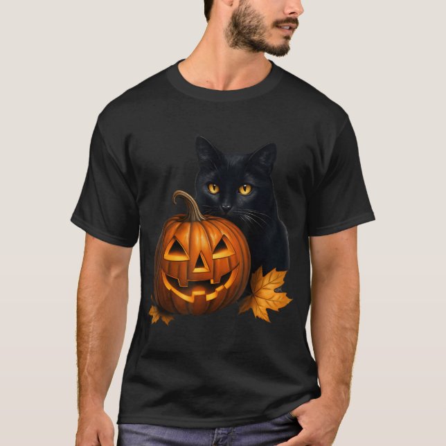 Katzenkürbis Kürbiskostüm für Frauen T-Shirt (Vorderseite)