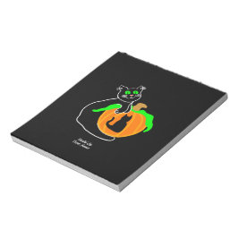 Katzenkürbis Notepad (14 cm x 15,2 cm) Notizblock