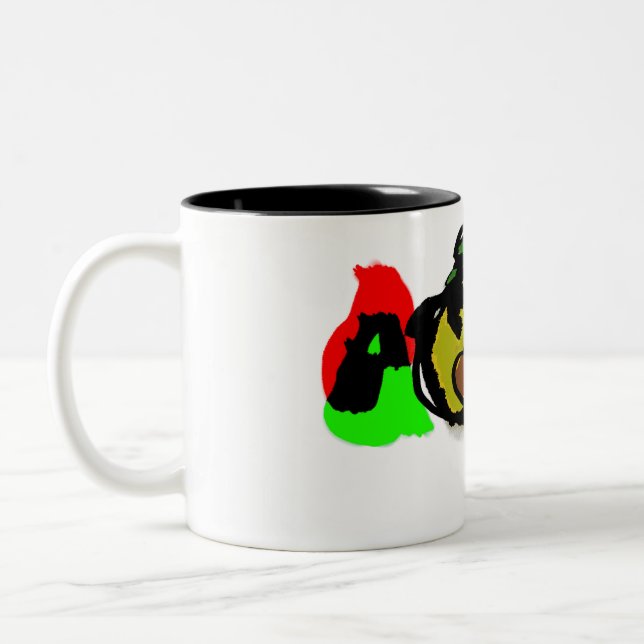 Katzenkürbis Zweifarbige Tasse (Links)