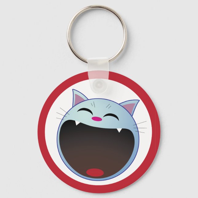 Katzenlachen Schlüsselanhänger (Vorderseite)
