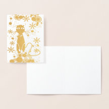 Katzenleere Inside Foil Note Card
