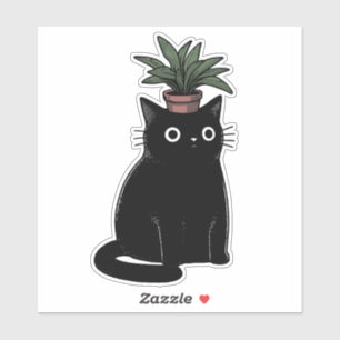 Katzenleiter Pflanze Aufkleber