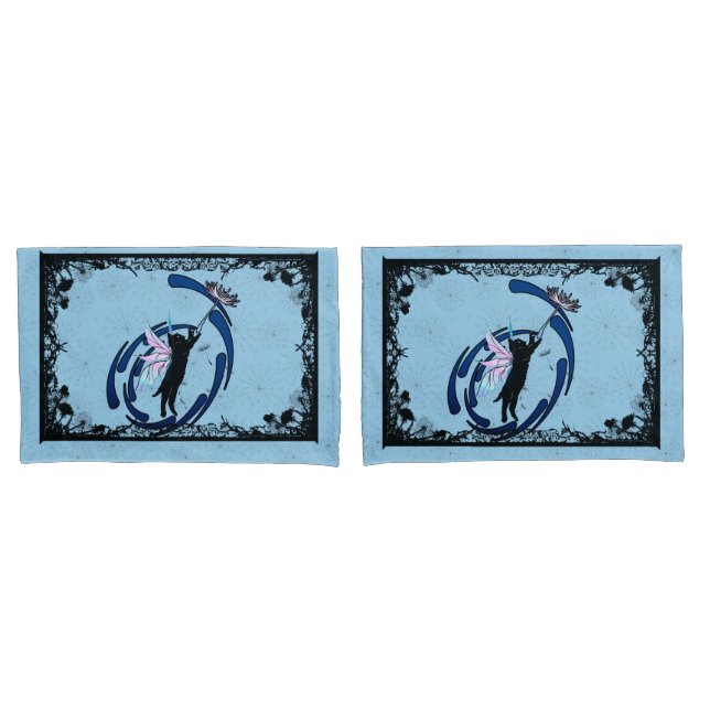 Katzenleuchter Kissenbezug (Vorderseite-Set)
