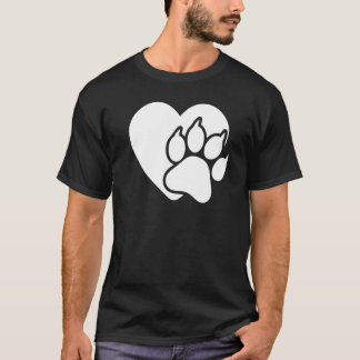 Katzenliebe Hören Pfote Katze Grafik Für Frauen un T-Shirt