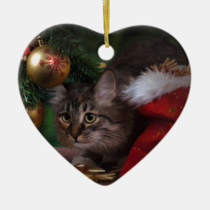 Katzenliebe Keramikornament