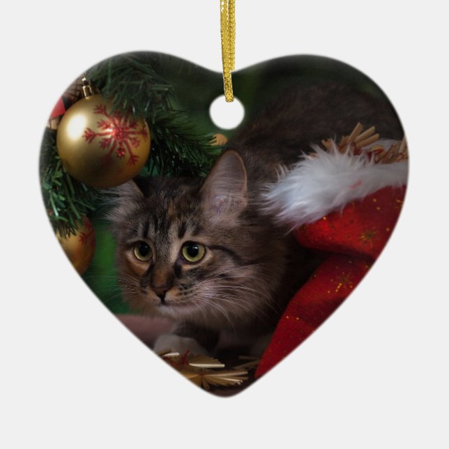 Katzenliebe Keramikornament (Vorne)