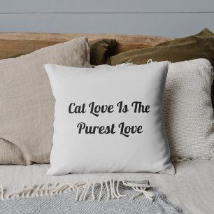 Katzenliebe Reinste Personalisierte Lustige Hellgr Kissen